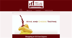 Desktop Screenshot of 111lexliquors.com